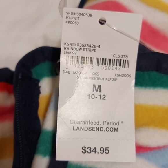 Lands' end girl's polartec, size M 10-12 - Picture 7 of 12